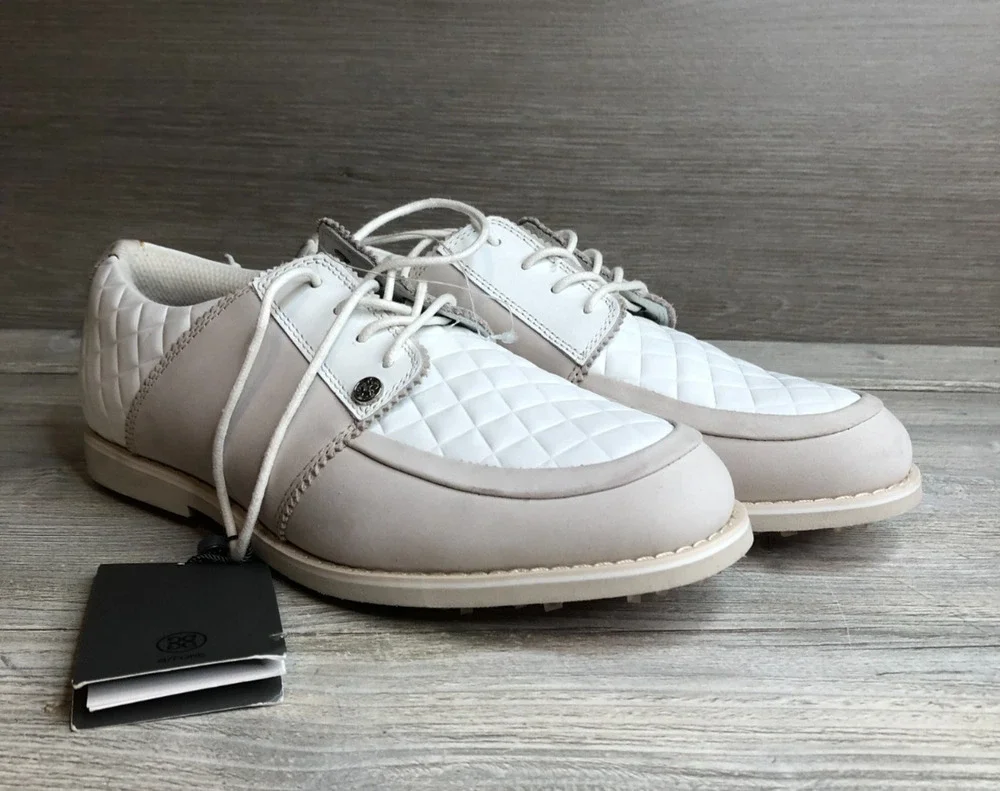 G/Fore Women's Quilted Gallivanter Golf Shoes Sea Stone Size 8.5